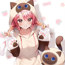 This is a pixiv picture whose title is お揃い🐾.