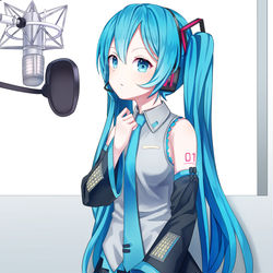 This is a pixiv picture whose title is miku.