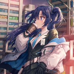 This is a pixiv picture whose title is コーヒーで一息つくユウカ.
