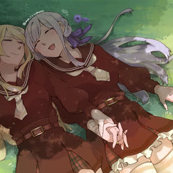 This is a pixiv picture whose title is 【Skeb】宮川高嶺×今叶星.
