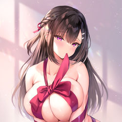 This is a pixiv picture whose title is 🎀.