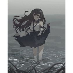 This is a pixiv picture whose title is 風祝の.