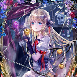 This is a pixiv picture whose title is 闇の魔法・若返り.