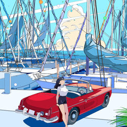 This is a pixiv picture whose title is 14:00.