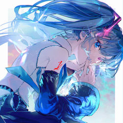 This is a pixiv picture whose title is ミクの日2022.