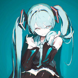 This is a pixiv picture whose title is ミクちゃん.