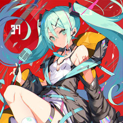 This is a pixiv picture whose title is 初音ミク.