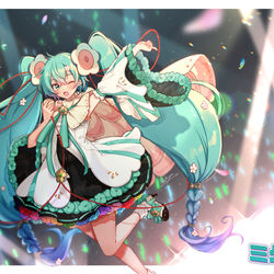 This is a pixiv picture whose title is ミクの日2022！！！！.