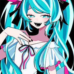 This is a pixiv picture whose title is ミクの日.