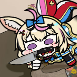 This is a pixiv picture whose title is 尾丸ポルカ.