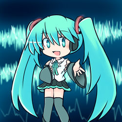 This is a pixiv picture whose title is ミクの日.
