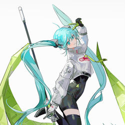 This is a pixiv picture whose title is レーシングミク！.