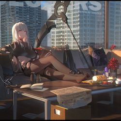 This is a pixiv picture whose title is -~.