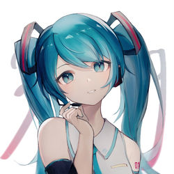 This is a pixiv picture whose title is ミクの日2022.