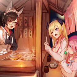 This is a pixiv picture whose title is おでん.