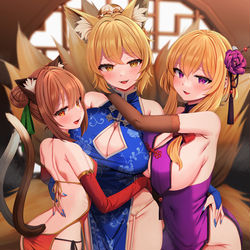 This is a pixiv picture whose title is チャイナ八雲家.