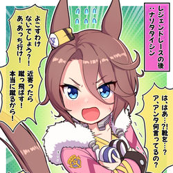 This is a pixiv picture whose title is レジェンドレースの後：ナリタタイシン.