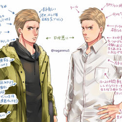 This is a pixiv picture whose title is イーサンとイーサンとハイゼンベルクとちょっとクリス.