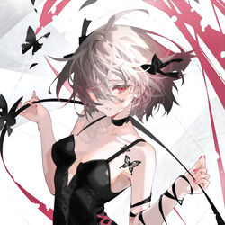 This is a pixiv picture whose title is black leotard.