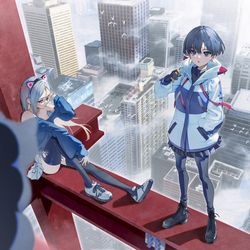 This is a pixiv picture whose title is 同業者.