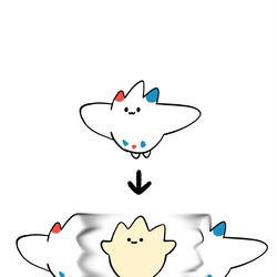 This is a pixiv picture whose title is no.1590 『 トゲキッスの　からをやぶる！ 』.