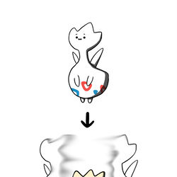 This is a pixiv picture whose title is no.1591 『 トゲチックの　からをやぶる！ 』.