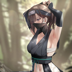 This is a pixiv picture whose title is くのいち.
