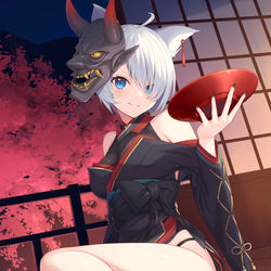 This is a pixiv picture whose title is 酒呑そや.