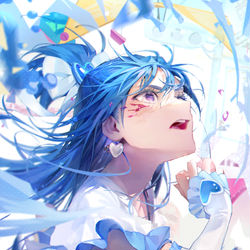This is a pixiv picture whose title is キュアホワイト.