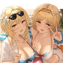 This is a pixiv picture whose title is 蛍ちゃんとジータちゃん.