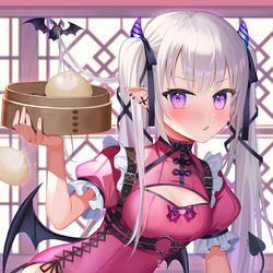 This is a pixiv picture whose title is 吸血鬼チャイナちゃん.