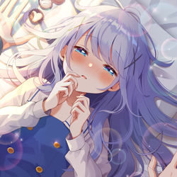This is a pixiv picture whose title is チョコで酔っ払うチノちゃん.