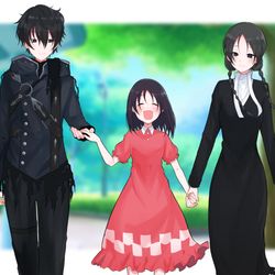 This is a pixiv picture whose title is 本当の空の下で.