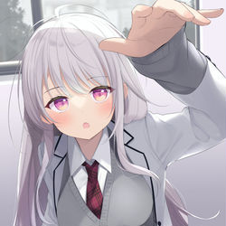 This is a pixiv picture whose title is 「結構おっきいんだねー」.