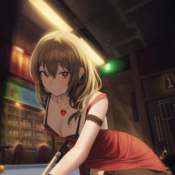 This is a pixiv picture whose title is Billiards.
