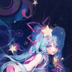 This is a pixiv picture whose title is ☆.