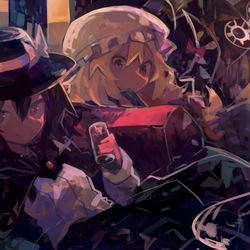 This is a pixiv picture whose title is ナイトな秘封倶楽部.