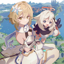 This is a pixiv picture whose title is 自由の都.