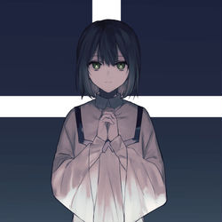 This is a pixiv picture whose title is 祈.