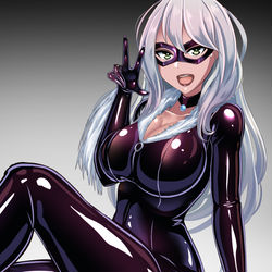 This is a pixiv picture whose title is ブラックキャット.