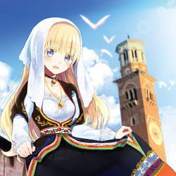 This is a pixiv picture whose title is 民族衣装は好きですか？.