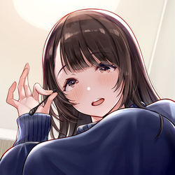 This is a pixiv picture whose title is 『お掃除しますね？』.