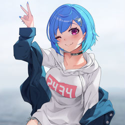 This is a pixiv picture whose title is ウインクしてくるチグちゃん.