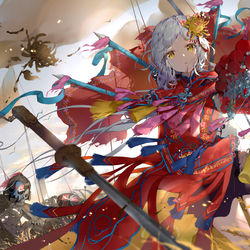 This is a pixiv picture whose title is 尘沙三千里.