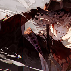 This is a pixiv picture whose title is 童磨様.