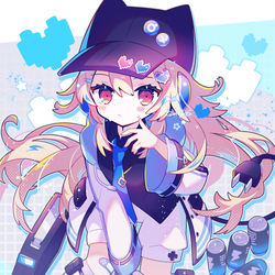 This is a pixiv picture whose title is 天才ゲーマーちゃん.