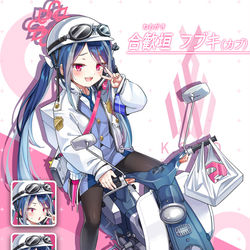 This is a pixiv picture whose title is 合歓垣フブキ(スーパーカブ).