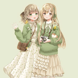 This is a pixiv picture whose title is クローバーとミモザ🍀.