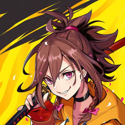 This is a pixiv picture whose title is 『サクラ革命〜華咲く乙女たち〜』キャラデザ.