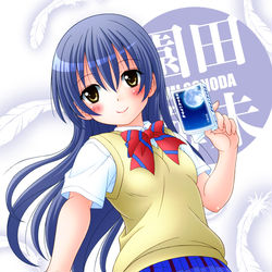 This is a pixiv picture whose title is 海未ちゃん.